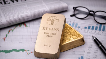 Zeitschrift und Goldbarren